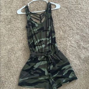 cute army romper